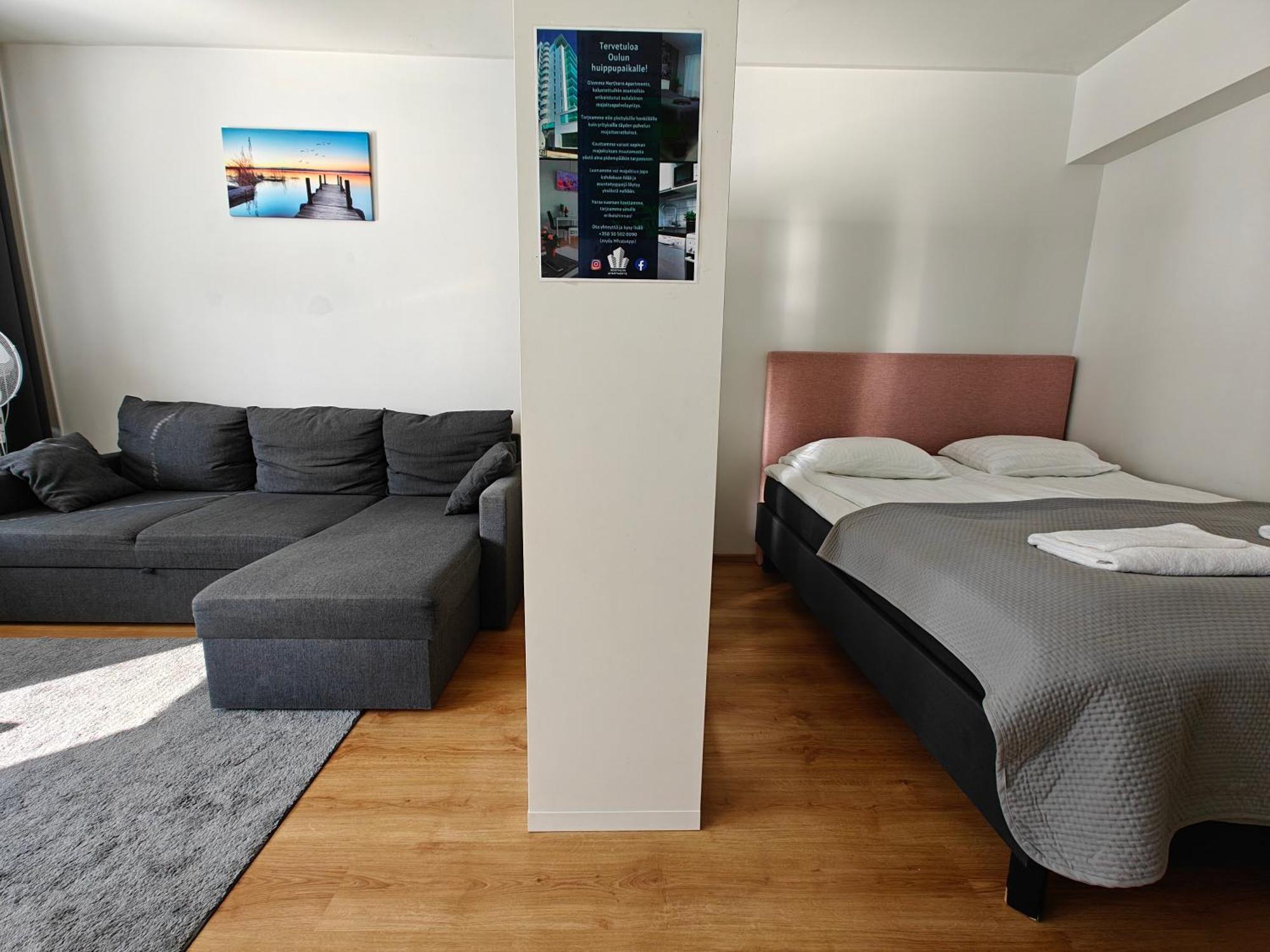 3-Room Apartment In Oulu Center, Parking 外观 照片
